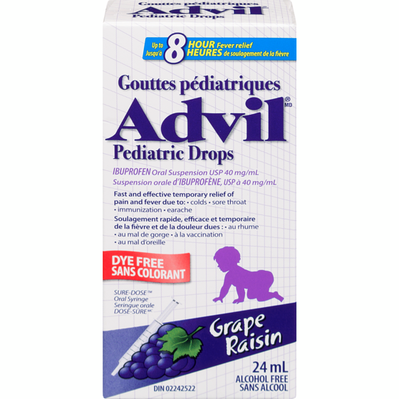 Advil Pediatric Drops for Infants - Dye Free 24 ml