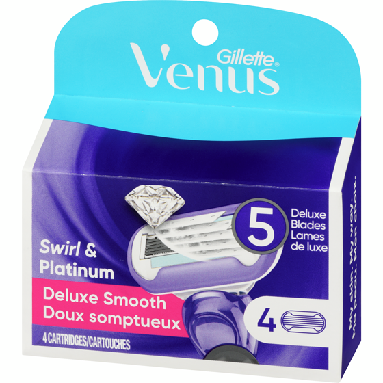 Gillette Venus Deluxe Smooth Swirl - 4 Cartridges
