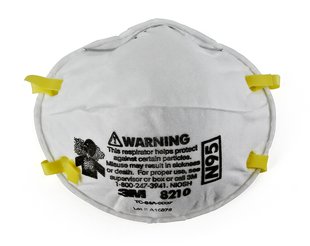 BX/20  MASK RESPIRATORY AND SURGICAL MOLDED CUP DESIGN - NON-RETURNABLE
