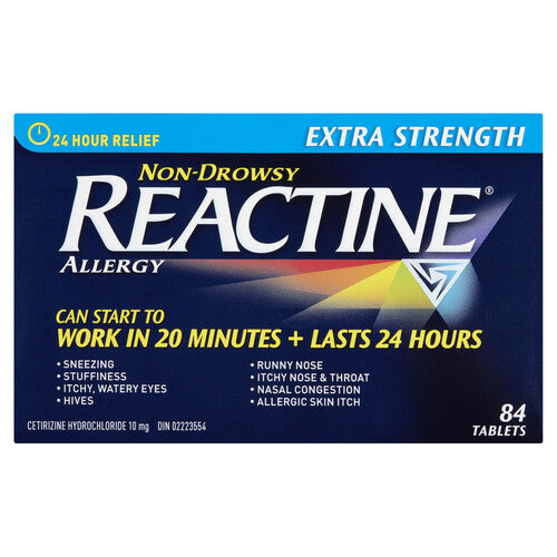 Reactine 10mg 84 Tablets