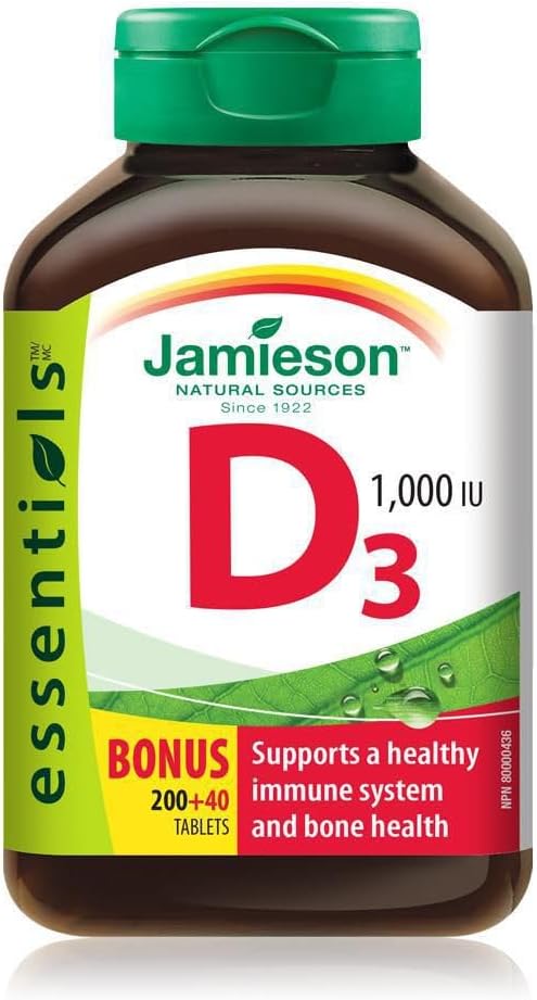 Jamieson Vitamin D3 1000IU 240 Tablets