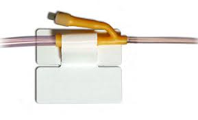 EA/1 CATH-SECURE MULTI-PURPOSE TUBE HOLDER 2 1/2IN WRAP TAB, 3IN x 1 3/4IN W BASE
