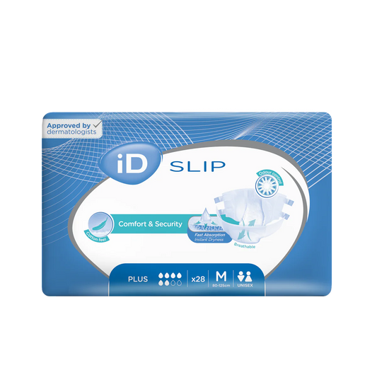 CS/4 (28/PKG) ID SLIP PLUS MEDIUM, (31"-49"), 2000ML ABSORBENCY.