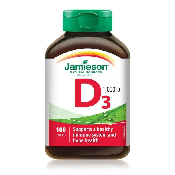 Jamieson Vitamin D3 1000IU 100 Tablets