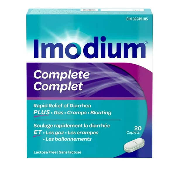 Imodium Complete Diarrhea PLUS Gas 20 Caplets