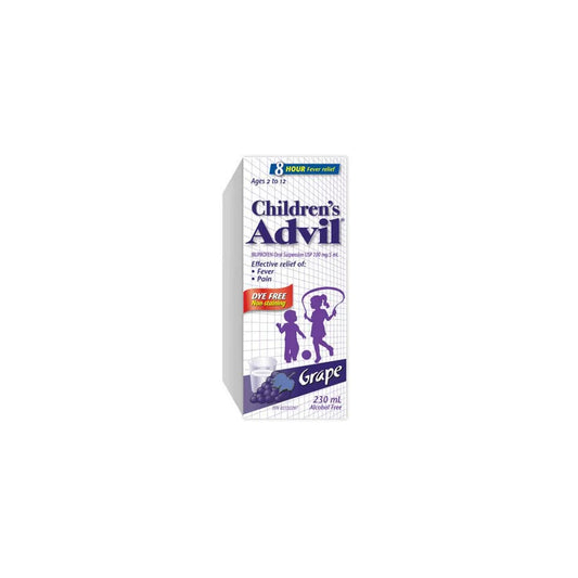Children's Advil Grape Flavored DYE FREE 230ML