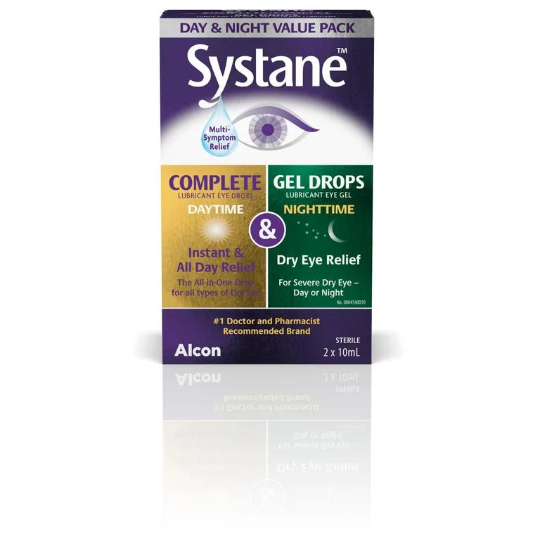 Systane Day and Night Value Pack Eye drops 2 x 10ml