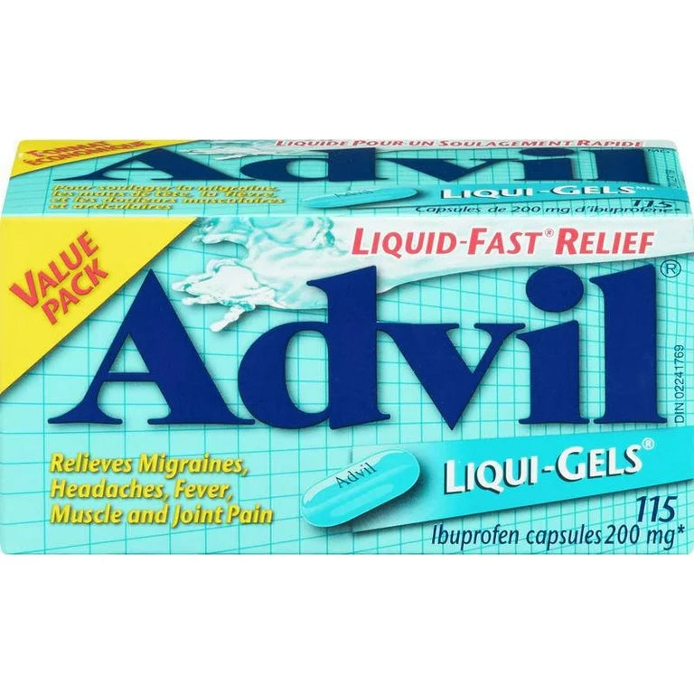 Advil Liqui-gels 200mg 115 Capsules