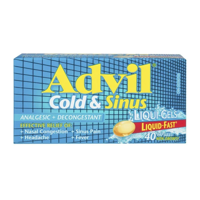 Advil Cold and Sinus Liqui-gels 40 Capsules