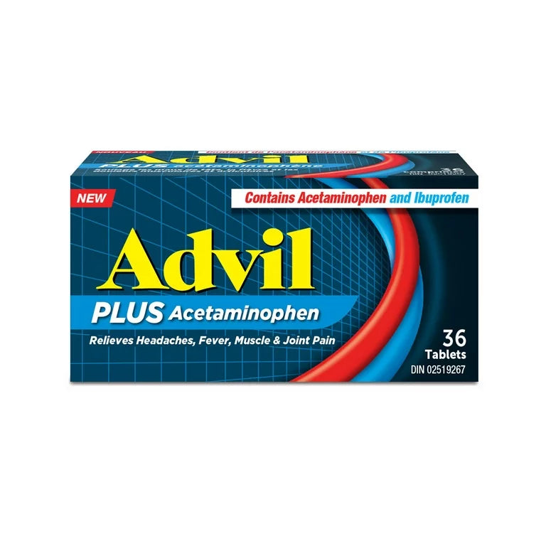 Advil Plus Acetaminophen 36 Tablets