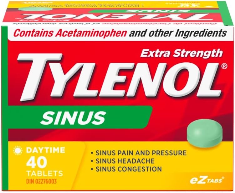 Tylenol Extra Strength Sinus Daytime 40 eZ Tablets
