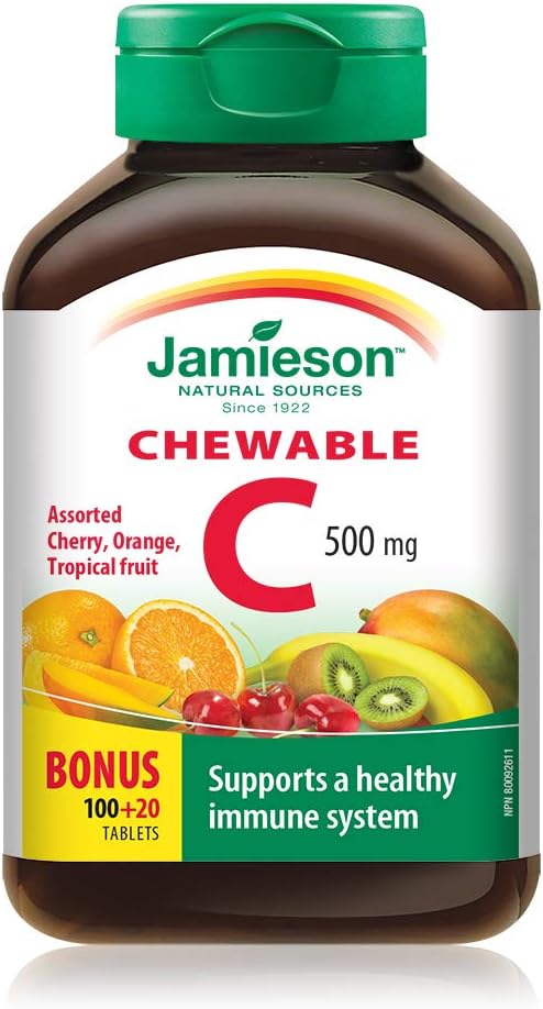 Jamieson Vitamin C Chewable Assorted Flavor 120 tablets