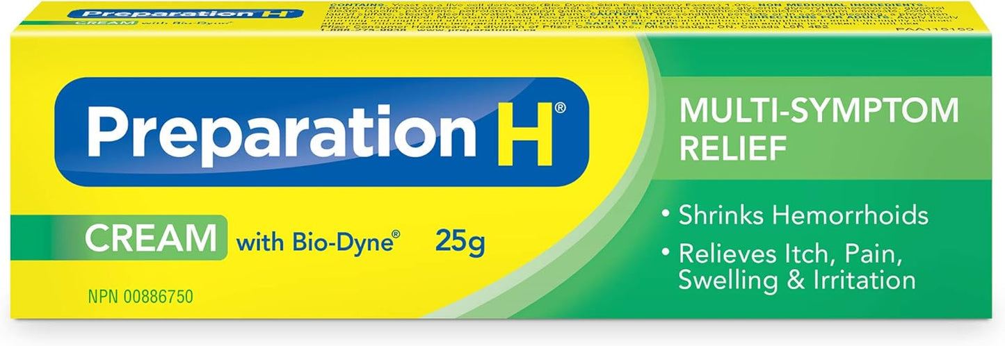 Preparation H Cream with Bio-Dyne 25g