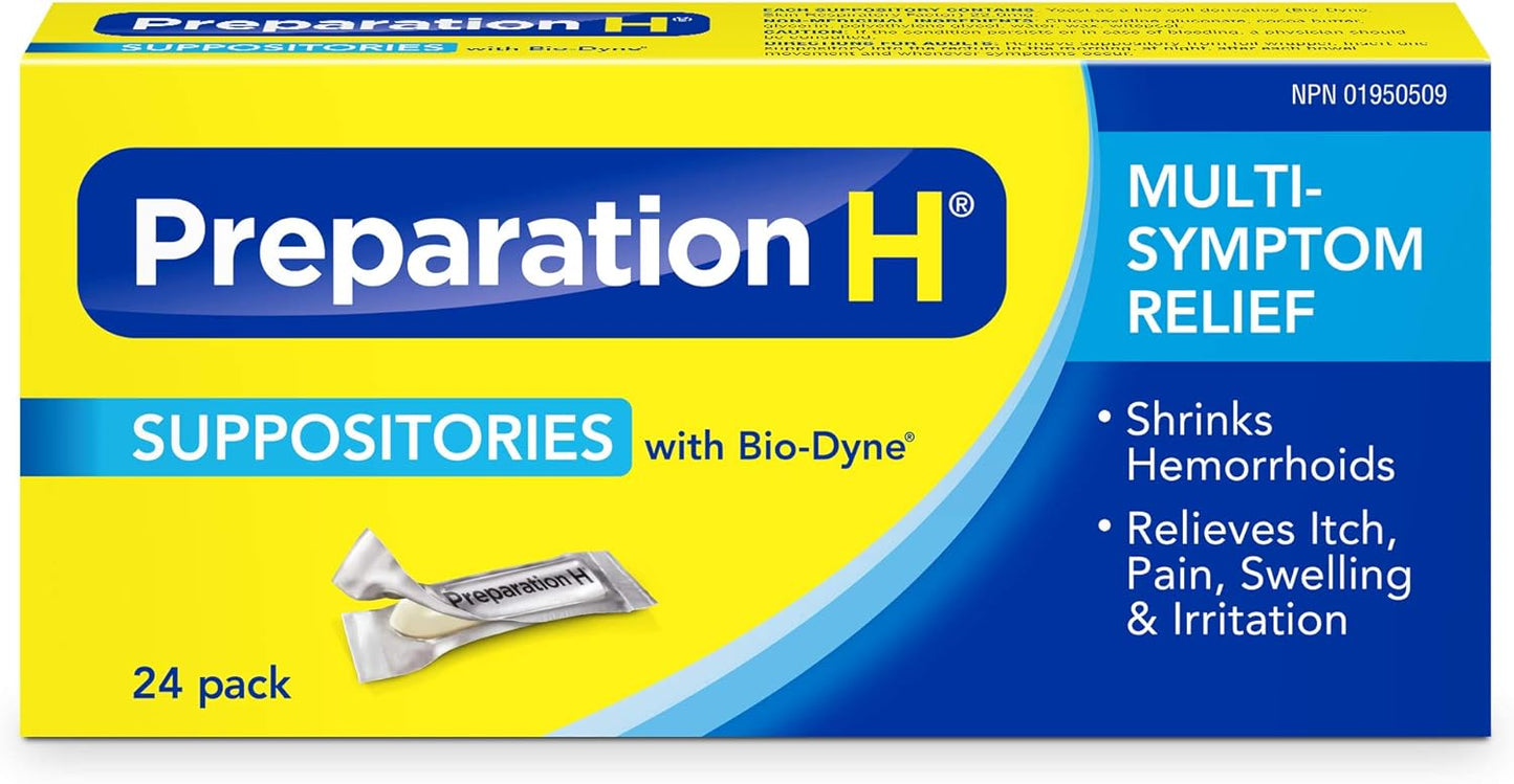 Preparation H Suppositories - 24 Pack