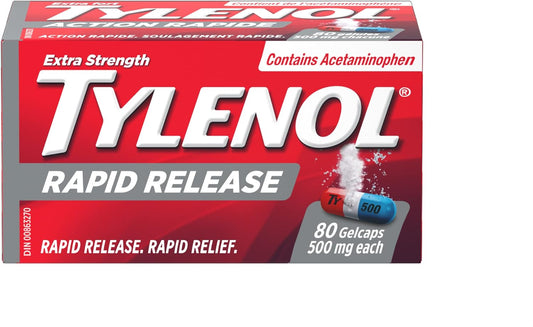 Tylenol Rapid Release 80 Gelcaps