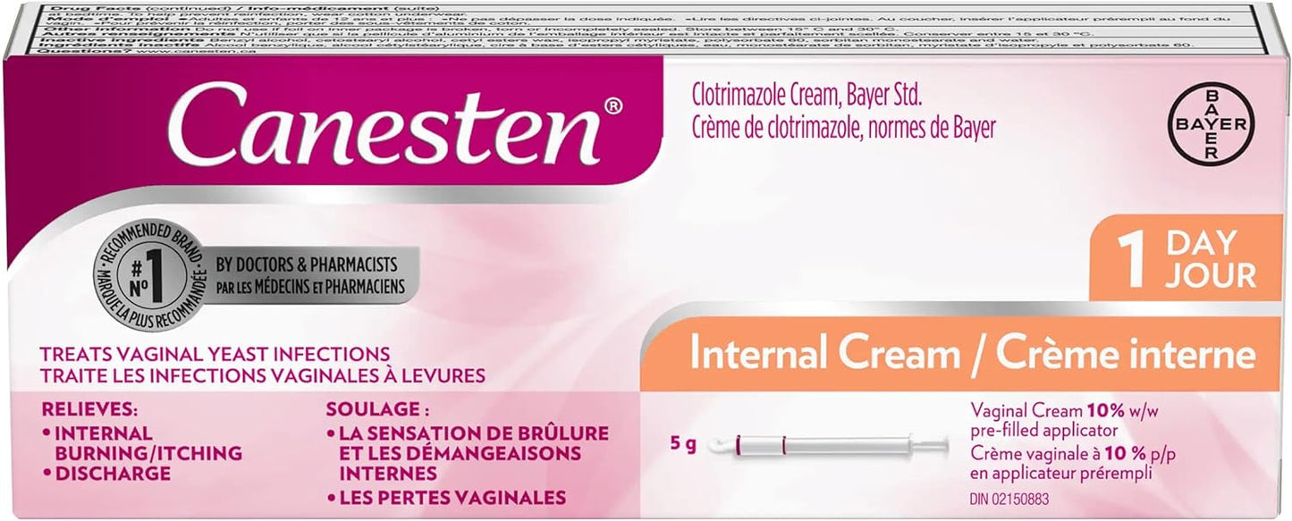 Canesten Internal Cream 5g 1 day