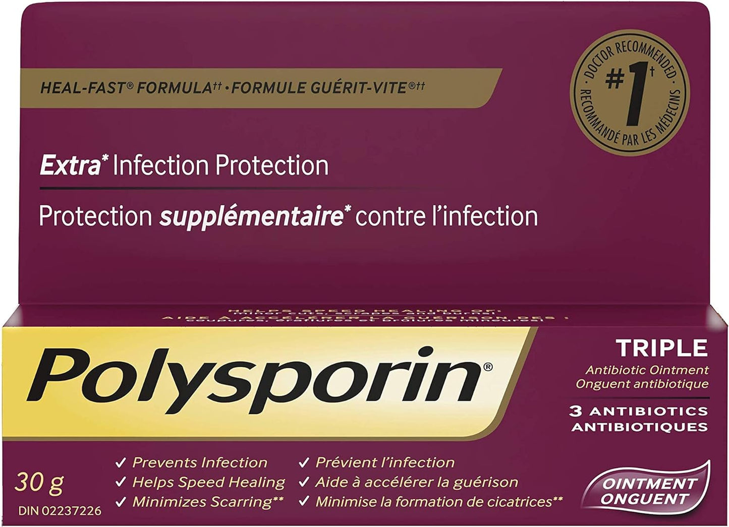 Polysporin Original Ointment - 3 Antibiotics 30g