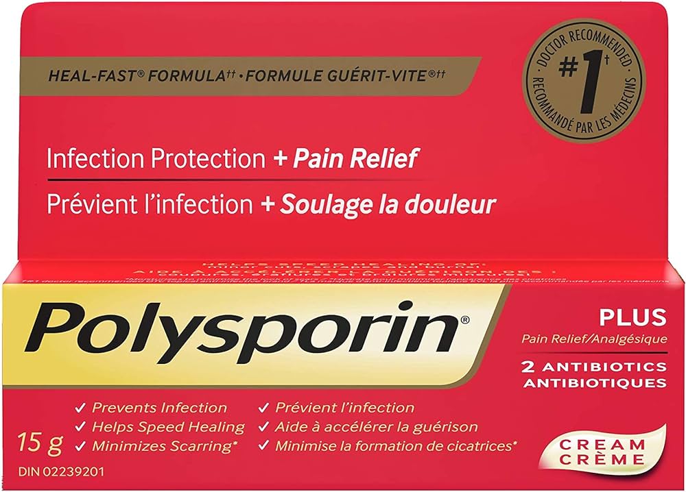 Polysporin Infection protection + Pain relief Cream 15g