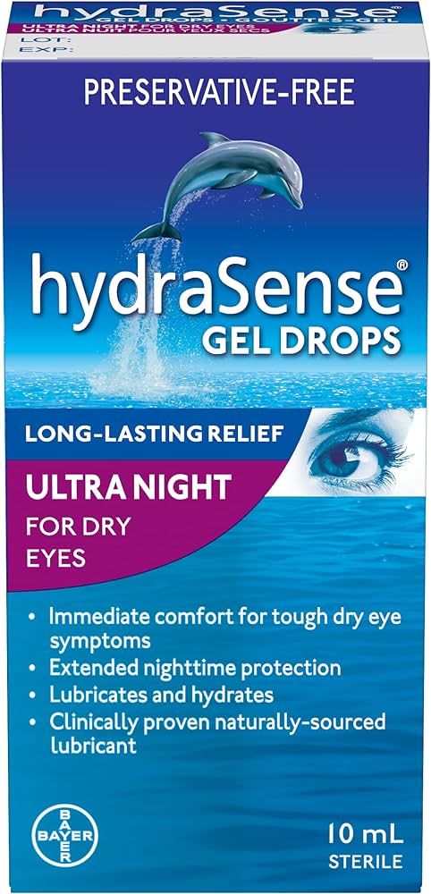 hydraSense Gel Drops - Ultra Night for Dry Eyes 10ml
