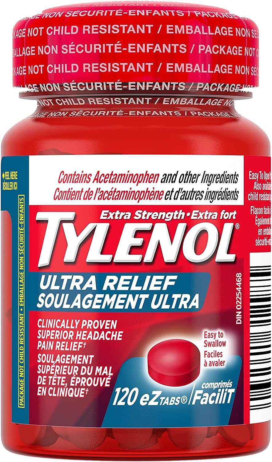 Tylenol Ultra Relief eZ 120 Tablets