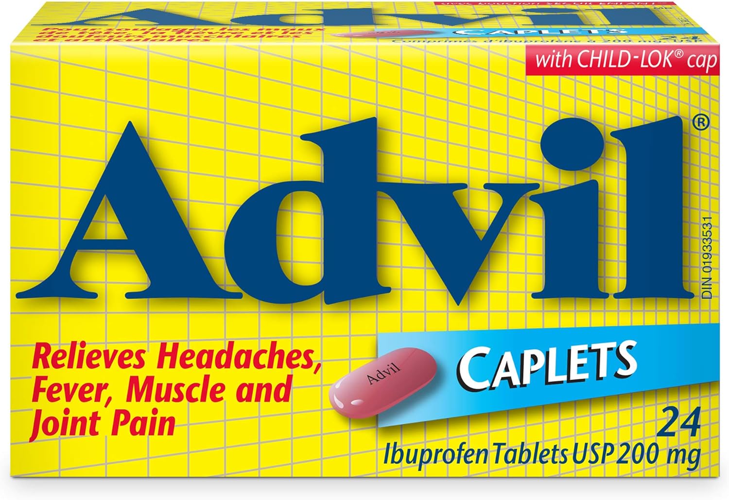 Advil 200mg 24 Caplets – McKnights Pharmacy
