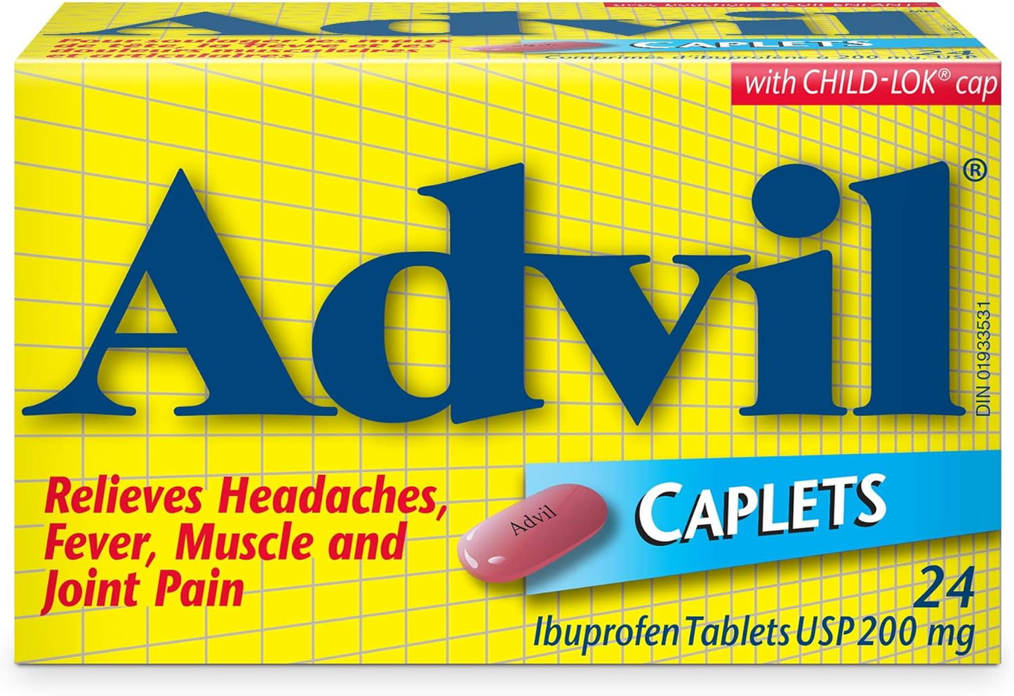 Advil 200mg 24 Caplets