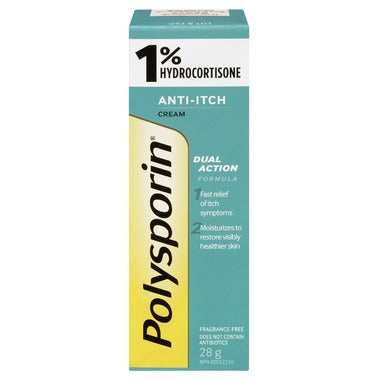 Polysporin 1% Hydrocortisone Anti-Itch Cream 28g