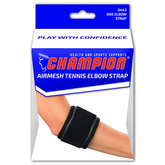 EA/1 TENNIS ELBOW STRAP BLACK,LARGE