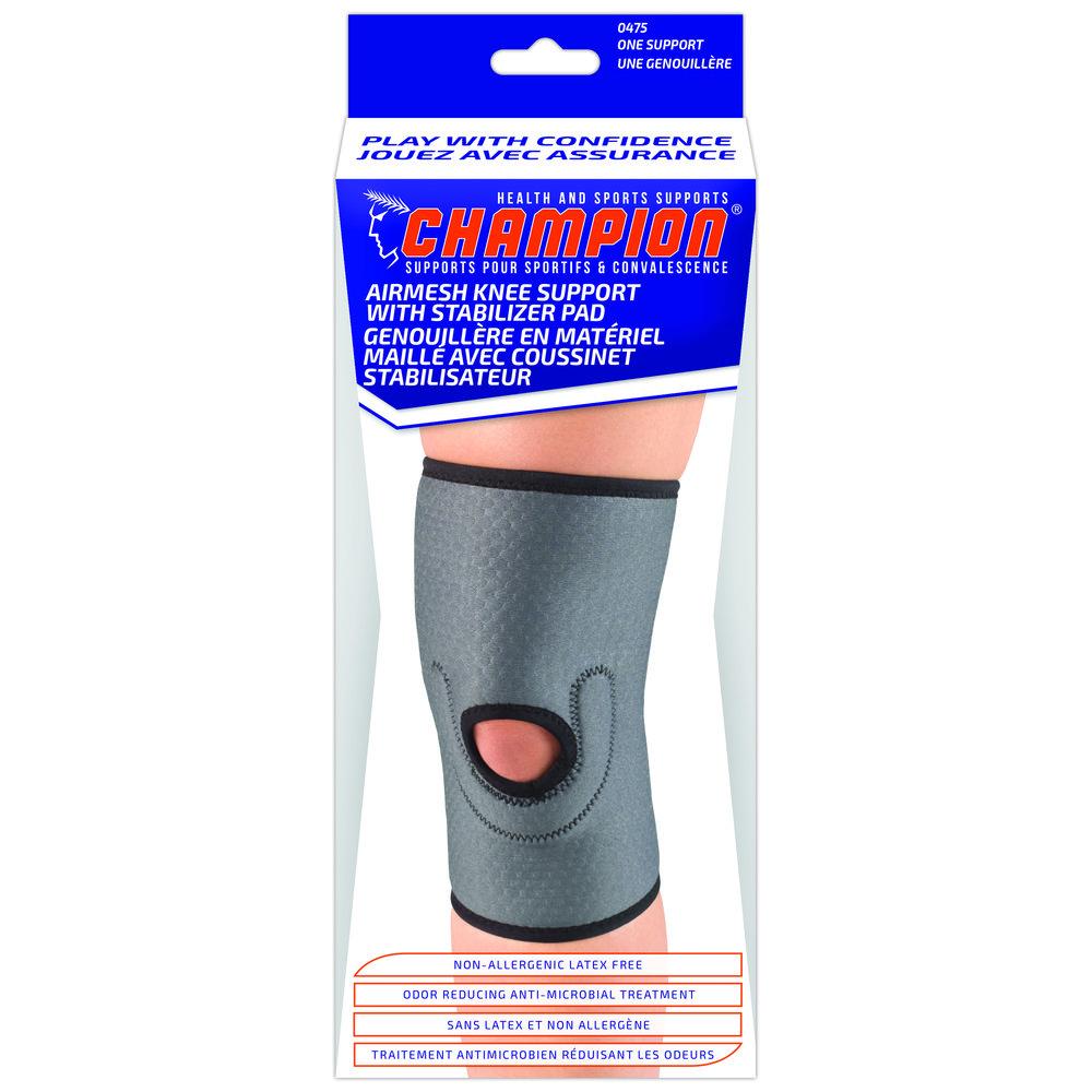 EA/1 AIRMESH KNEE SUPPORT WITH STABILIZER PAD,SMALL