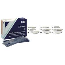 BX/100 STAINLESS STEEL SCALPEL BLADE, SIZE 24, STERILE