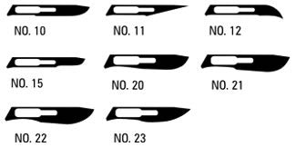 BX/100 AMG SCALPEL BLADES NO.22 - CARBON STEEL- #4 FITTING -