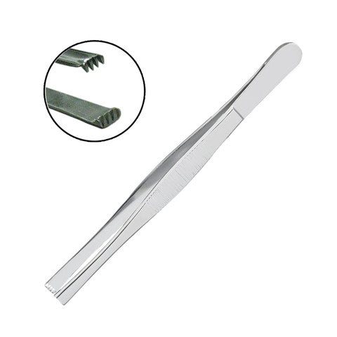 EA/1 TISSUE STAINLESS STEEL FORCEPS, 5IN, 1 X 2 TEETH