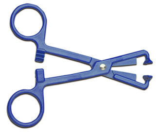 PK/50 ALL PURPOSE MACBICK CLAMP 5.25IN, BLUE, PLASTIC, NON-STERILE