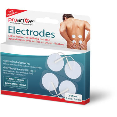 PK/4 PROACTIVE SELF ADHESIVE GEL ELECTRODES 2" ROUND REUSABLE