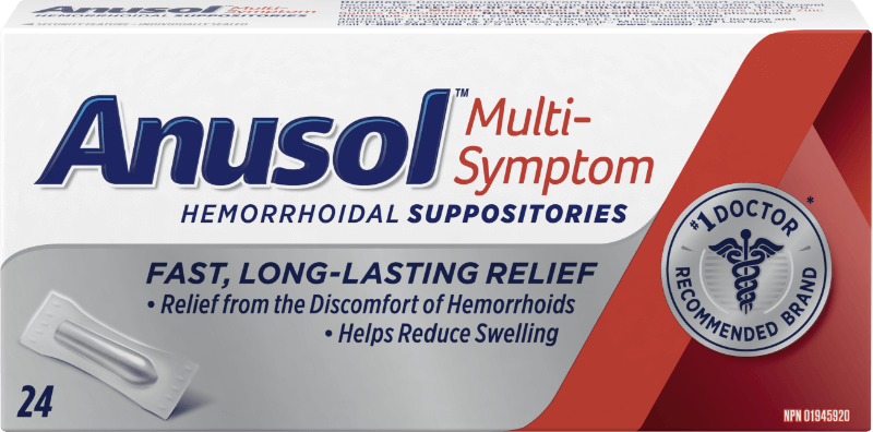 Anusol Multi-Symptom Hemorrhoidal Suppositories - 24 pack