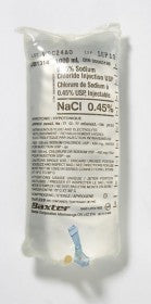 CS/12 NORMAL SALINE 0.45% SODIUM CHLORIDE 1000ML BAG FOR INJECTION