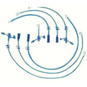 CS/5 MIC-KEY EXT SET, 24IN, RIGHT ANGLE, BOLUS SET W/ CATH TIP & CLAMP