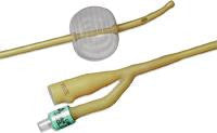 BX/12  LUBRICATH CARSON 2-WAY MED OLIVE COUDE-TIP SINGLE-EYE FOLEY CATH 14FR 5CC BALLOON NON-RETURNABLE