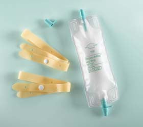 EA/1 LEG BAG 19OZ STERILE FLIP-FLOP