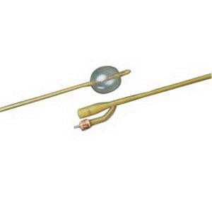 BX/10  SILASTIC LATEX 2-WAY MED ROUND-TIP 2 STAGGERED EYES FOLEY CATH 22FR 30CC