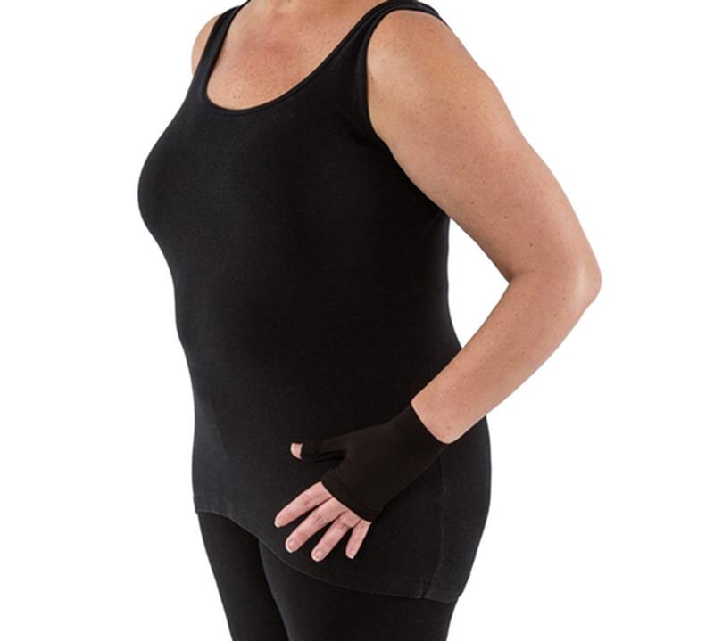 EA/1 JOBST BELLA LITE READY-TO-WEAR GAUNTLET, 20-30MMHG, MD, BLACK