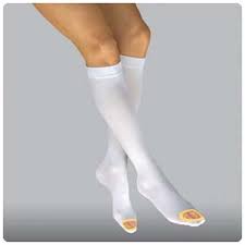 PR/1 JOBST ANTI-EMBOLISM STOCKINGS, KNEE HIGH, XL, LONG, WHITE