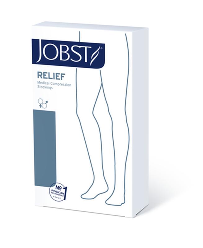 PR/1  JOBST MEDICAL LEG WEAR, UNISEX, THIGH HIGH, 20-30MMHG, SM, BEIGE, OPEN TOE
