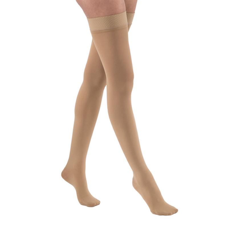 PR/1  JOBST MEDICAL LEG WEAR, UNISEX, THIGH HIGH, 30-40MMHG, LG, BEIGE, CLOSED TOE