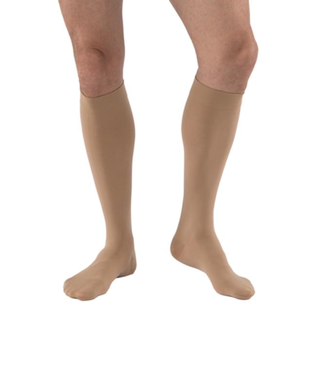 PR/1  JOBST MEDICAL LEG WEAR, UNISEX, KNEE HIGH, 30-40MMHG, XL, FULL CALF, BEIGE, CLOSED TOE