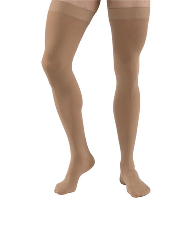 PR/1  JOBST MEDICAL LEG WEAR, UNISEX, THIGH HIGH, 30-40MMHG, MD, BEIGE, CLOSED TOE