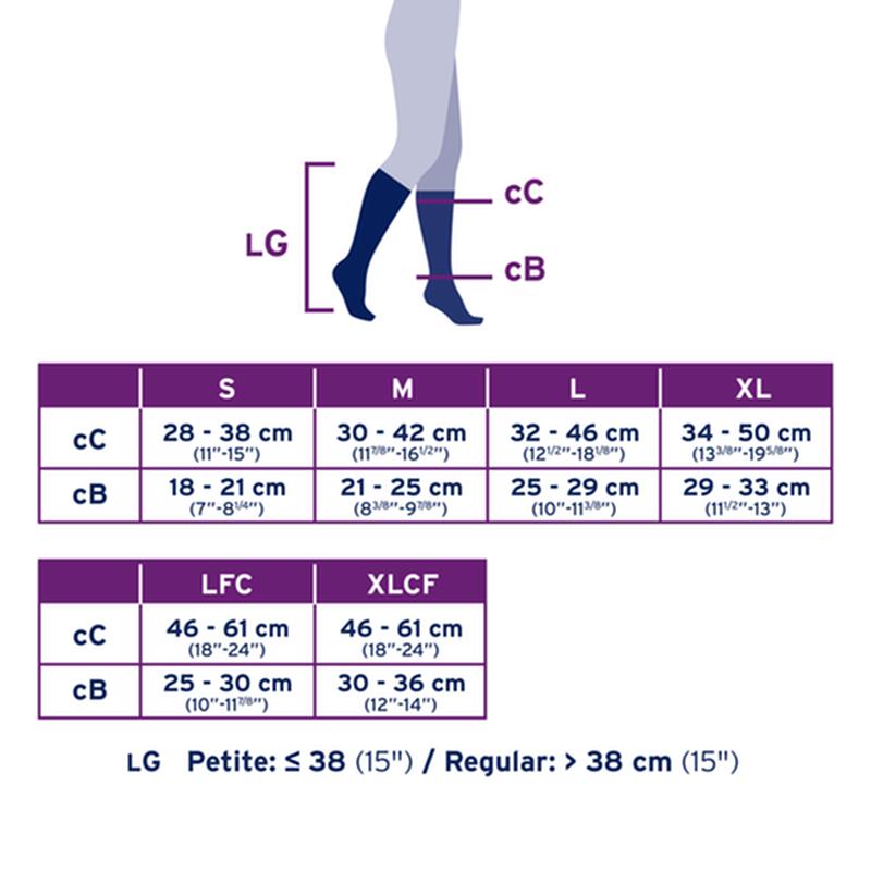 PR/1  JOBST MEDICAL LEG WEAR, UNISEX, KNEE HIGH, 30-40MMHG, XL, BLACK, CLOSED TOE