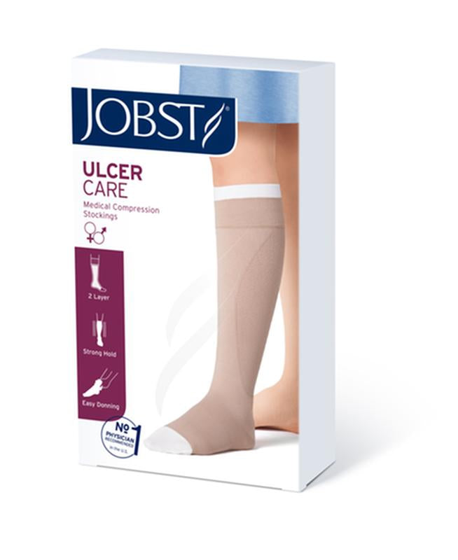 KT/1 JOBST ULCERCARE READY-TO-WEAR  3XL, RIGHT ZIPPER, BLACK (INCL 1 STOCKING AND 2 LINERS)