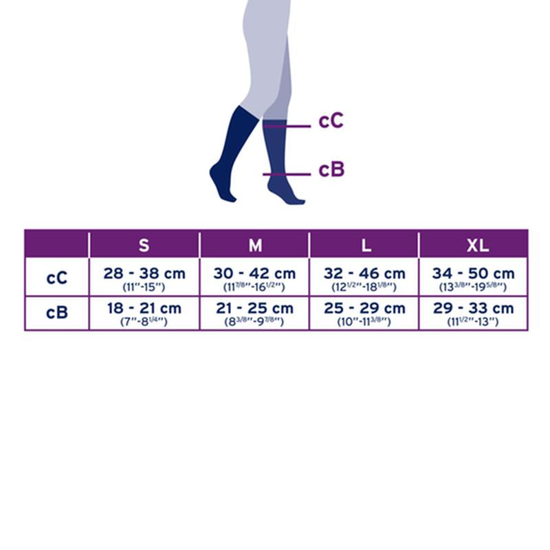 PR/1 JOBST SOSOFT WOMEN, KNEE HIGH, 30-40MMHG, XL, RIBBED SAND, CLOSED TOE