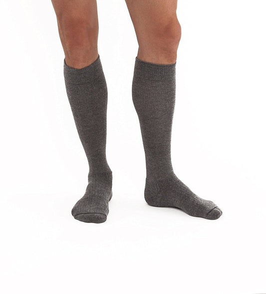PR/1 JOBST ACTIVEWEAR KNEE HIGH COMPRESSION STOCKINGS, CLOSED TOE, 15-20MMHG, GREY, MEDIUM